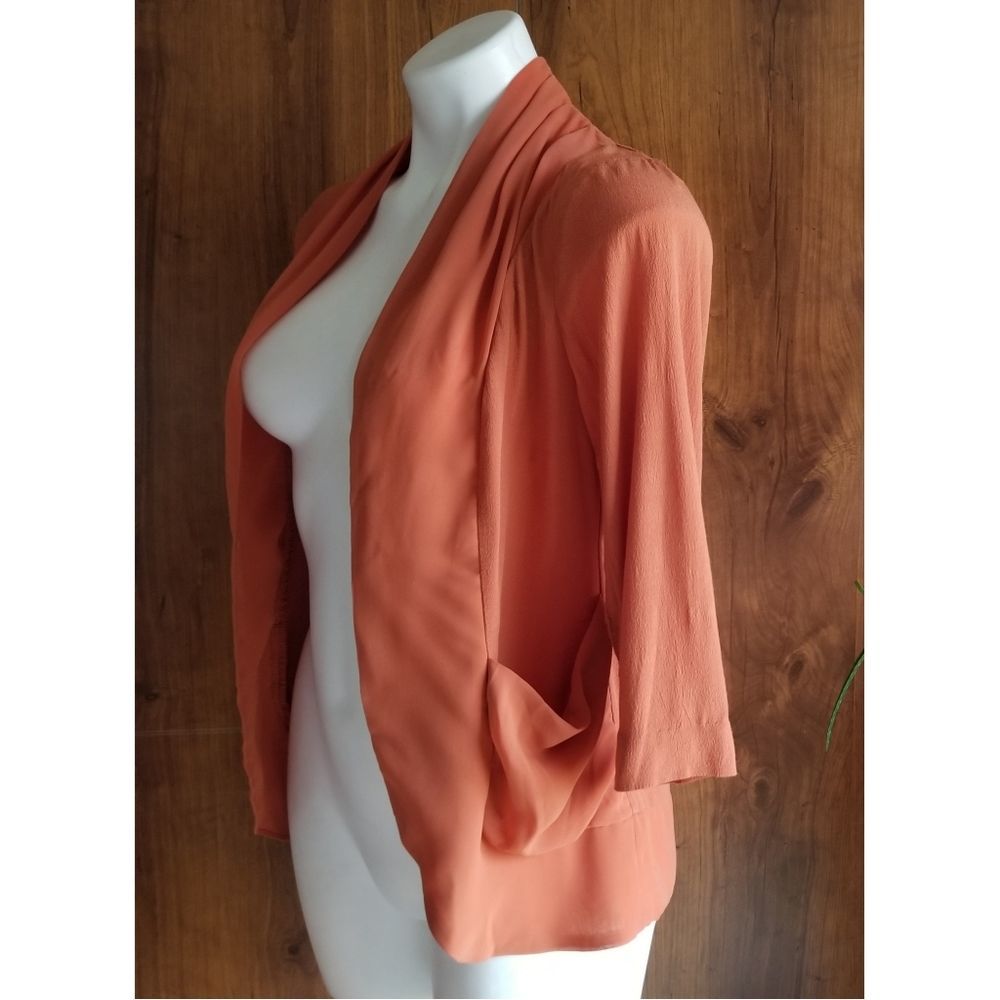 Kimchi Blue Orange Open Cardigan - Picture 2 of 6